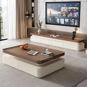 Living Room Set with Coffee Table and TV Showcase